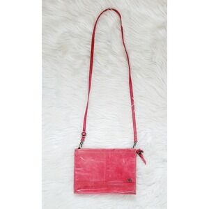 Women's Gift Idea Crossbody Purse Sak Coral Leather  - Shoulder‎ Bag - Read